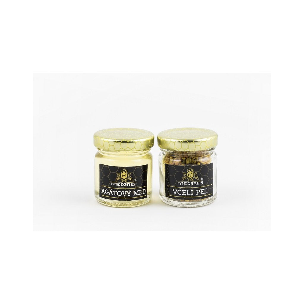 Agátový mini med 50g + mini peľ 25g